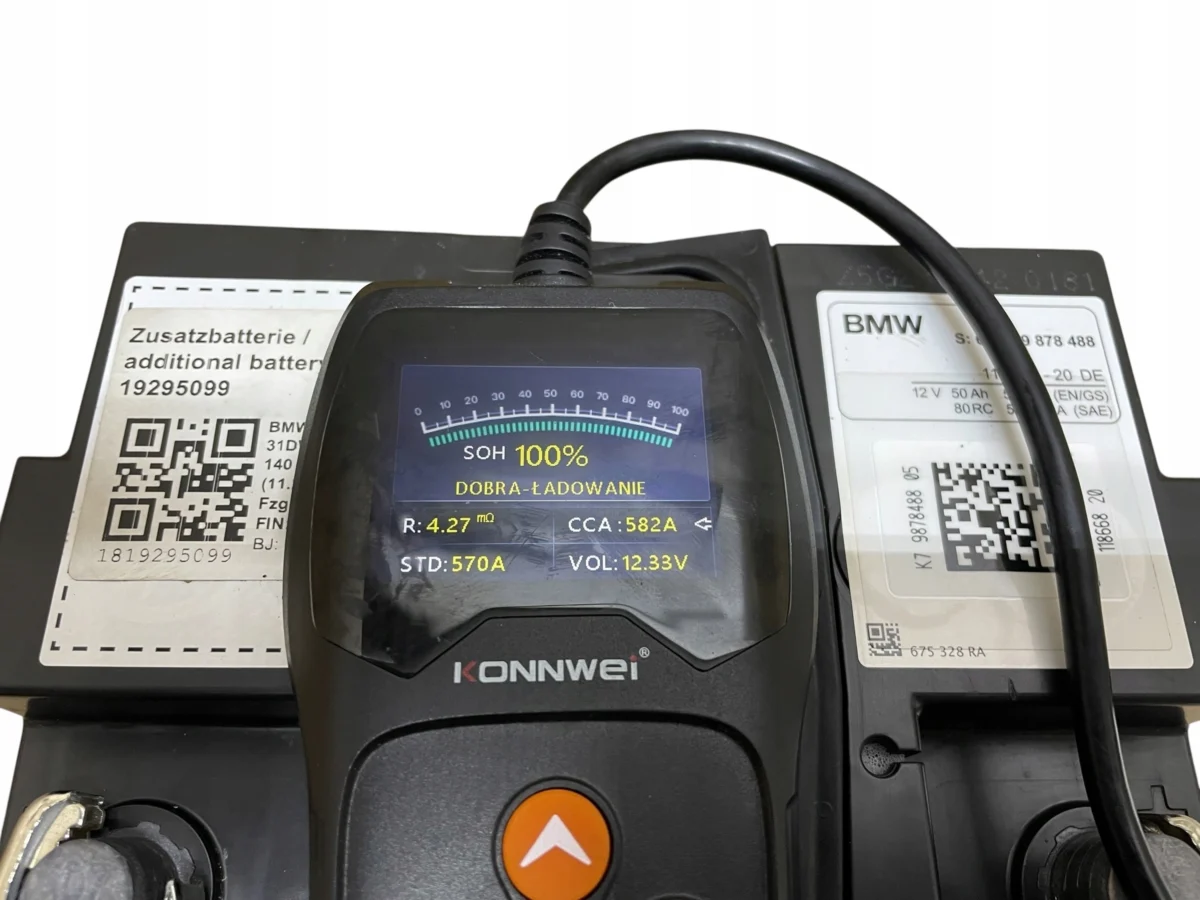 AKUMULATOR AGM START-STOP 12V 50AH 570A MINI 2022R ORYGINAŁ - obrazek 6