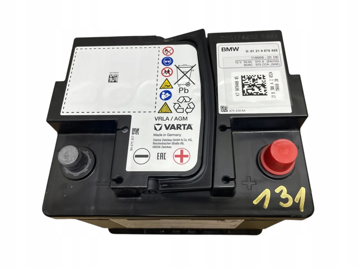 AKUMULATOR AGM START-STOP 12V 50AH 570A MINI 2021R ORYGINAŁ - obrazek 2