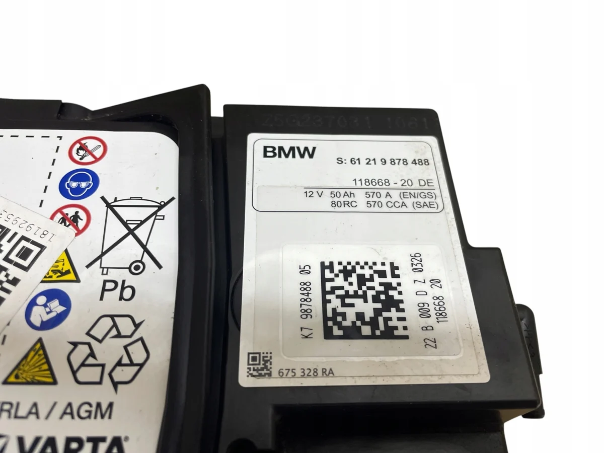 AKUMULATOR AGM START-STOP 12V 50AH 570A MINI 2022R ORYGINAŁ - obrazek 4