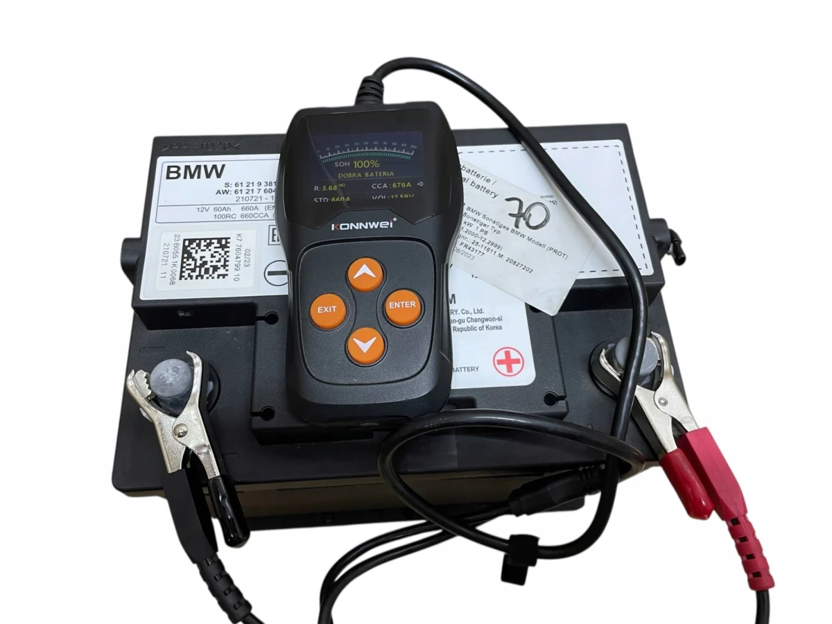 AKUMULATOR AGM START-STOP 12V 60AH 660AH BMW 2023R ORYGINAŁ - obrazek 4