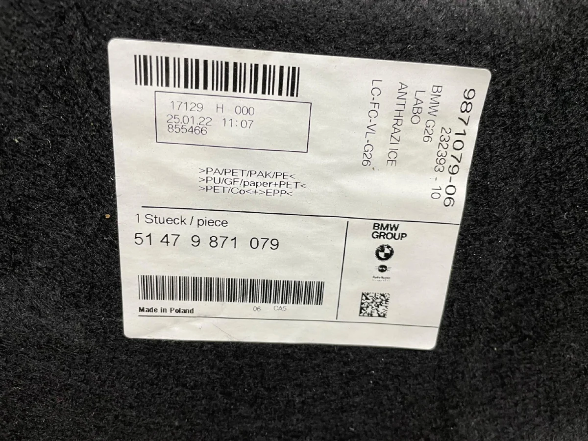 TRUNK LINER FLOOR BMW 4 G26 MINT CONDITION – Bild 3