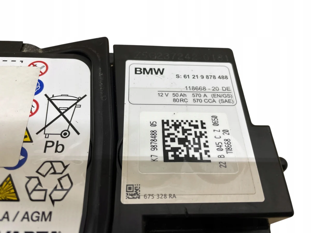 AKUMULATOR AGM START-STOP 12V 50AH 570A MINI 2022R ORYGINAŁ - obrazek 4