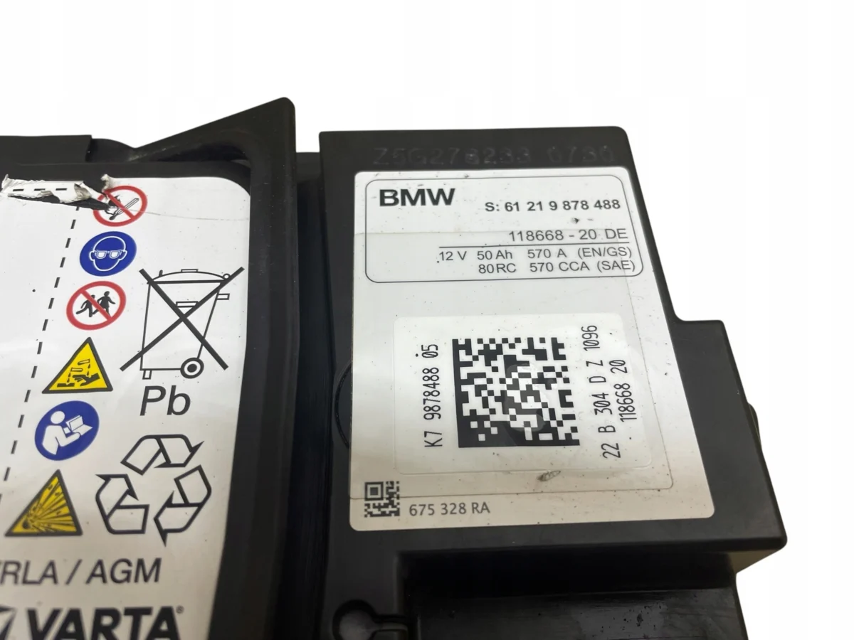 AKUMULATOR AGM START-STOP 12V 50AH 570A MINI 2022R ORYGINAŁ - obrazek 4