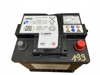 AKUMULATOR AGM START-STOP 12V 50AH 570A BMW / MINI 2019R ORYGINAŁ