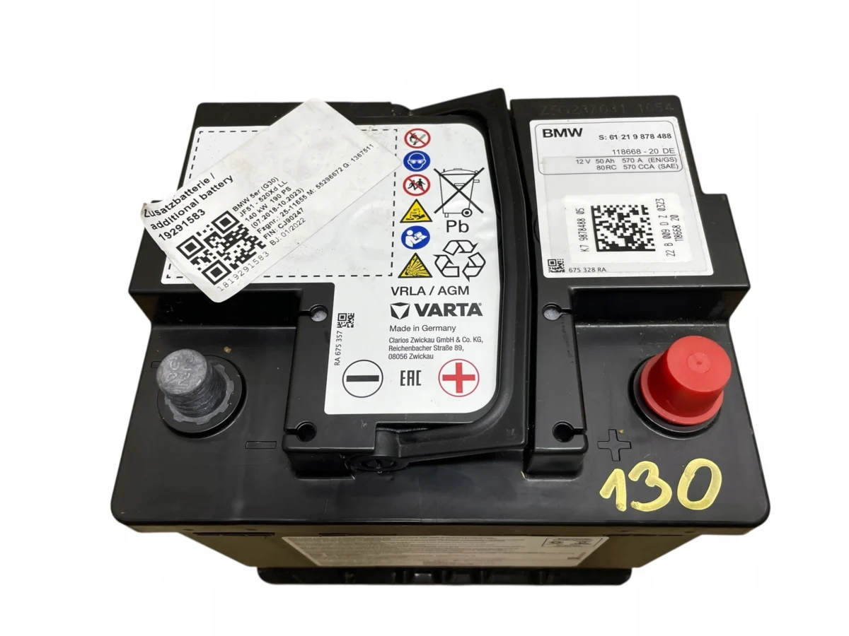 AKUMULATOR AGM START-STOP 12V 50AH 570A MINI 2022R ORYGINAŁ - obrazek 2