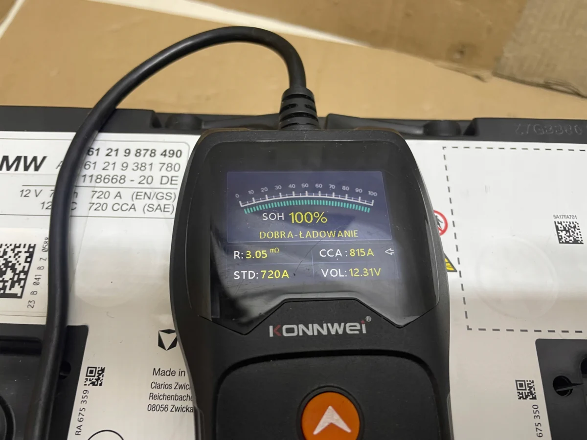 AKUMULATOR AGM START-STOP 12V 70AH 720A BMW 2023R ORYGINAŁ - obrazek 6