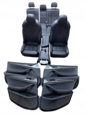 FOTELE SPORT PAMIĘĆ GRZANE PRZÓD TYŁ KOMPLET BMW 5 G30 LIFT IDEAŁ