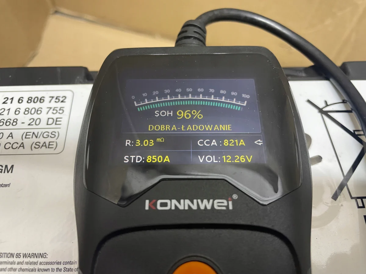 AKUMULATOR AGM START-STOP 12V 92AH 850A BMW 2021R ORYGINAŁ - obrazek 6