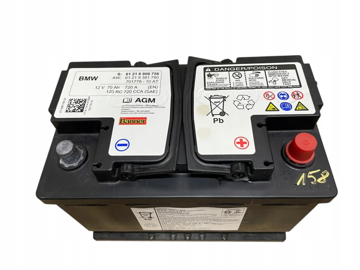 AKUMULATOR EFB BANNER 12V 70AH 720A BMW 2017R 100% ORYGINAŁ - obrazek 2