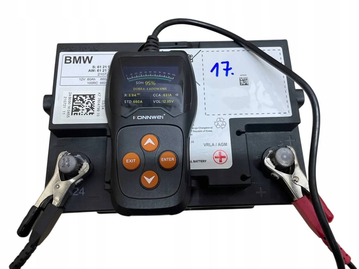 AKUMULATOR AGM START-STOP 12V 60AH 660AH BMW 2024R ORYGINAŁ - obrazek 5