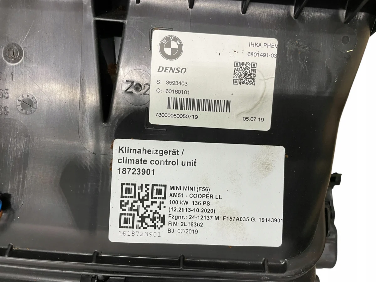 ПІЧКА ВЕНТИЛЯТОР КОМПЛЕКТНА MINI F56 SE BEV ELEKTRYK - Зображення 5
