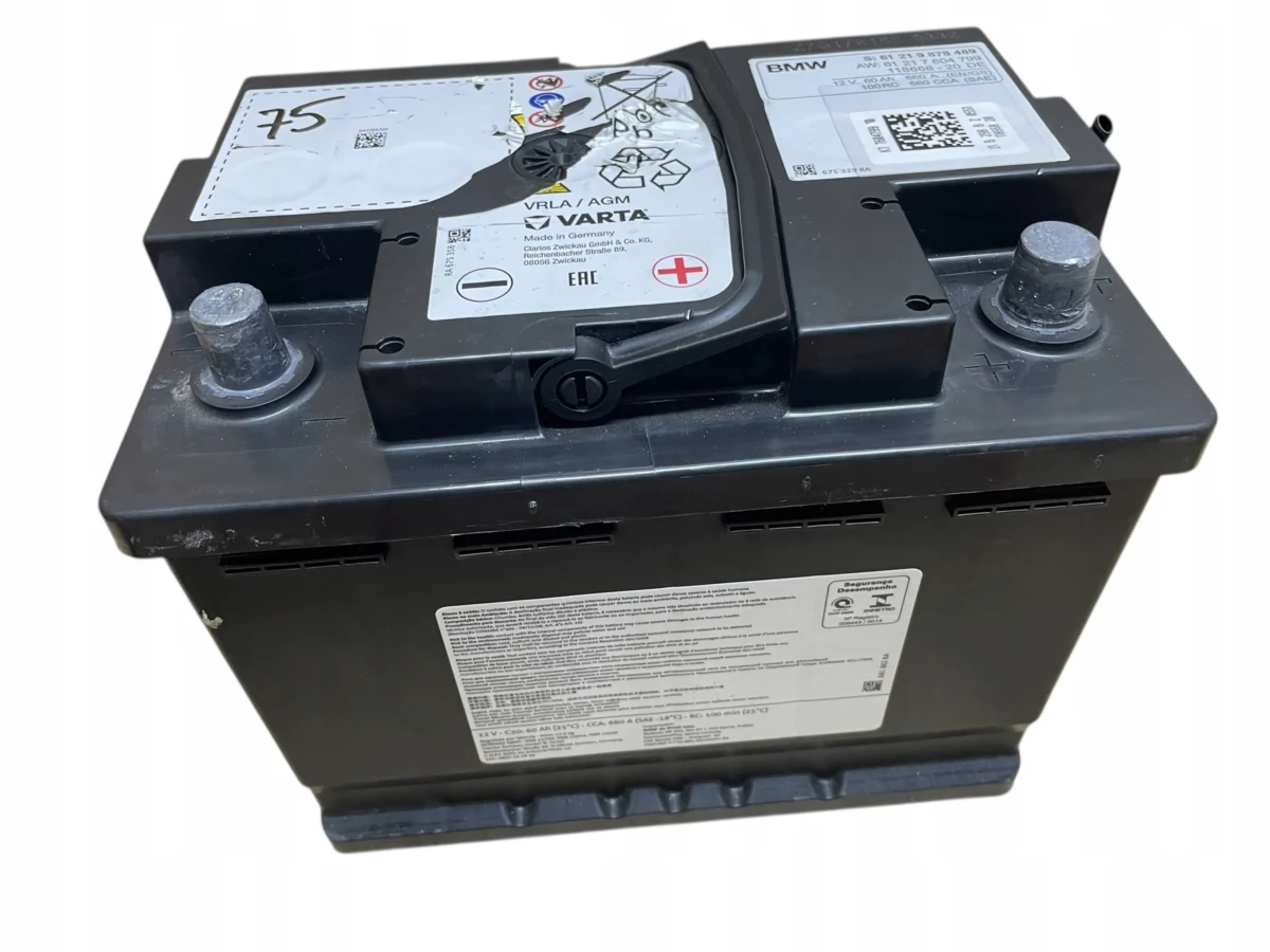 AKUMULATOR AGM START-STOP 12V 60AH 660AH BMW 2021R ORYGINAŁ
