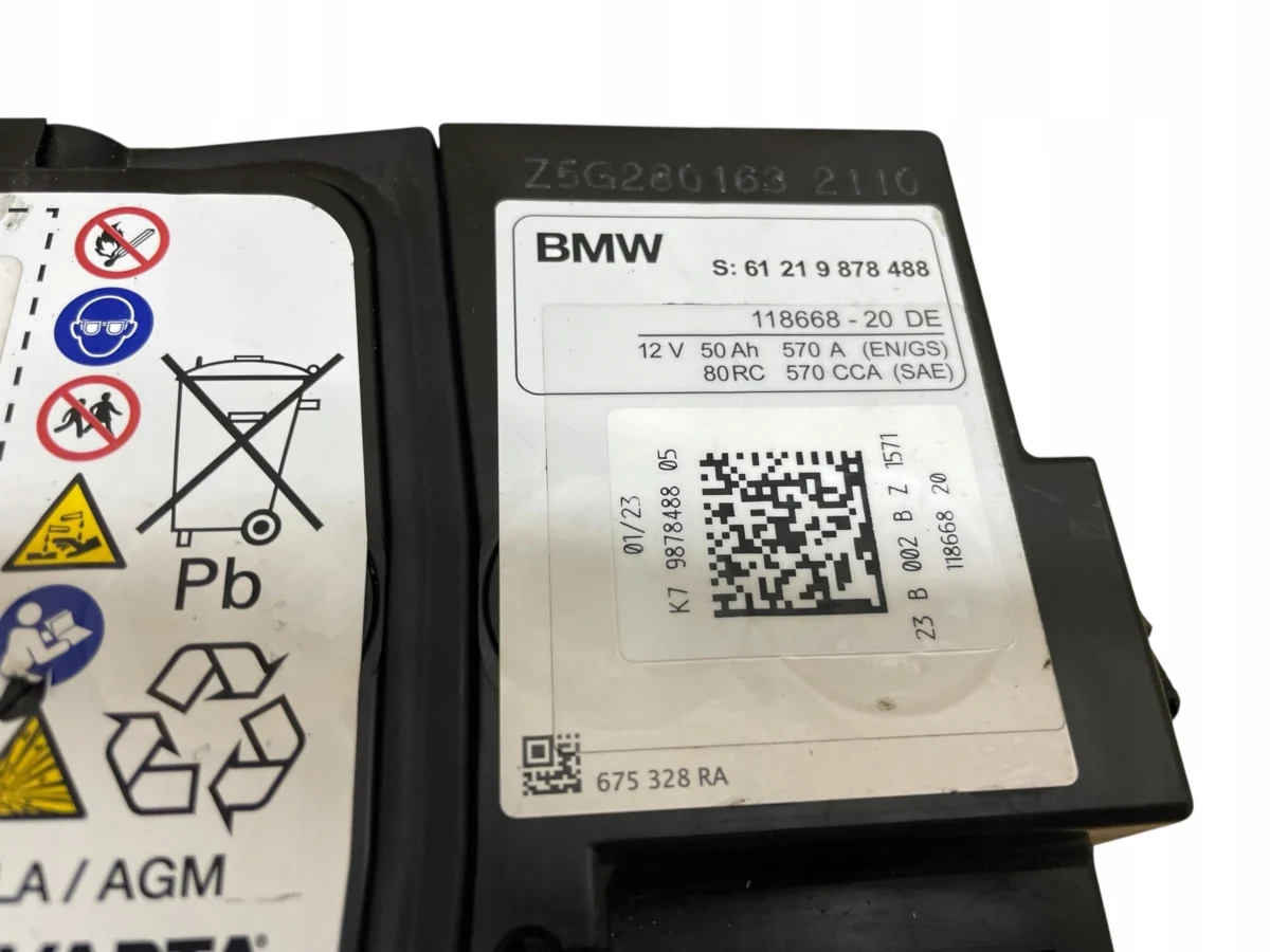 AKUMULATOR AGM START-STOP 12V 50AH 570A MINI 2023R ORYGINAŁ - obrazek 4