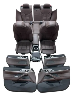 FOTELE VARNESCA / MOKKA PAMIĘĆ ELEKTRYKA KOMPLET BMW 4 i4 G26 IDEAŁ