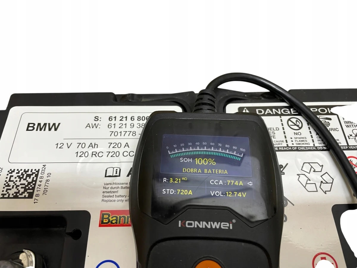 AKUMULATOR EFB BANNER 12V 70AH 720A BMW 2017R 100% ORYGINAŁ - obrazek 7