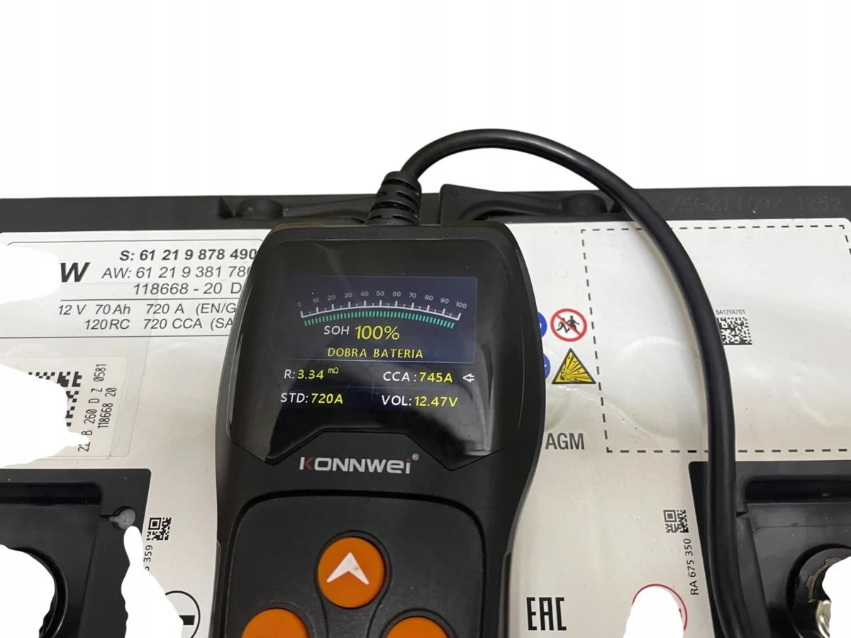 AKUMULATOR AGM START-STOP 12V 70AH 720A BMW 2022R ORYGINAŁ - obrazek 6