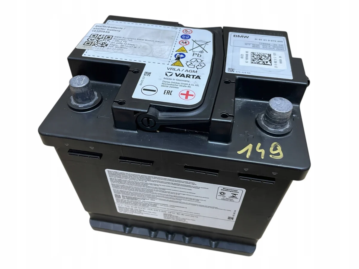 AKUMULATOR AGM START-STOP 12V 50AH 570A MINI 2023R ORYGINAŁ