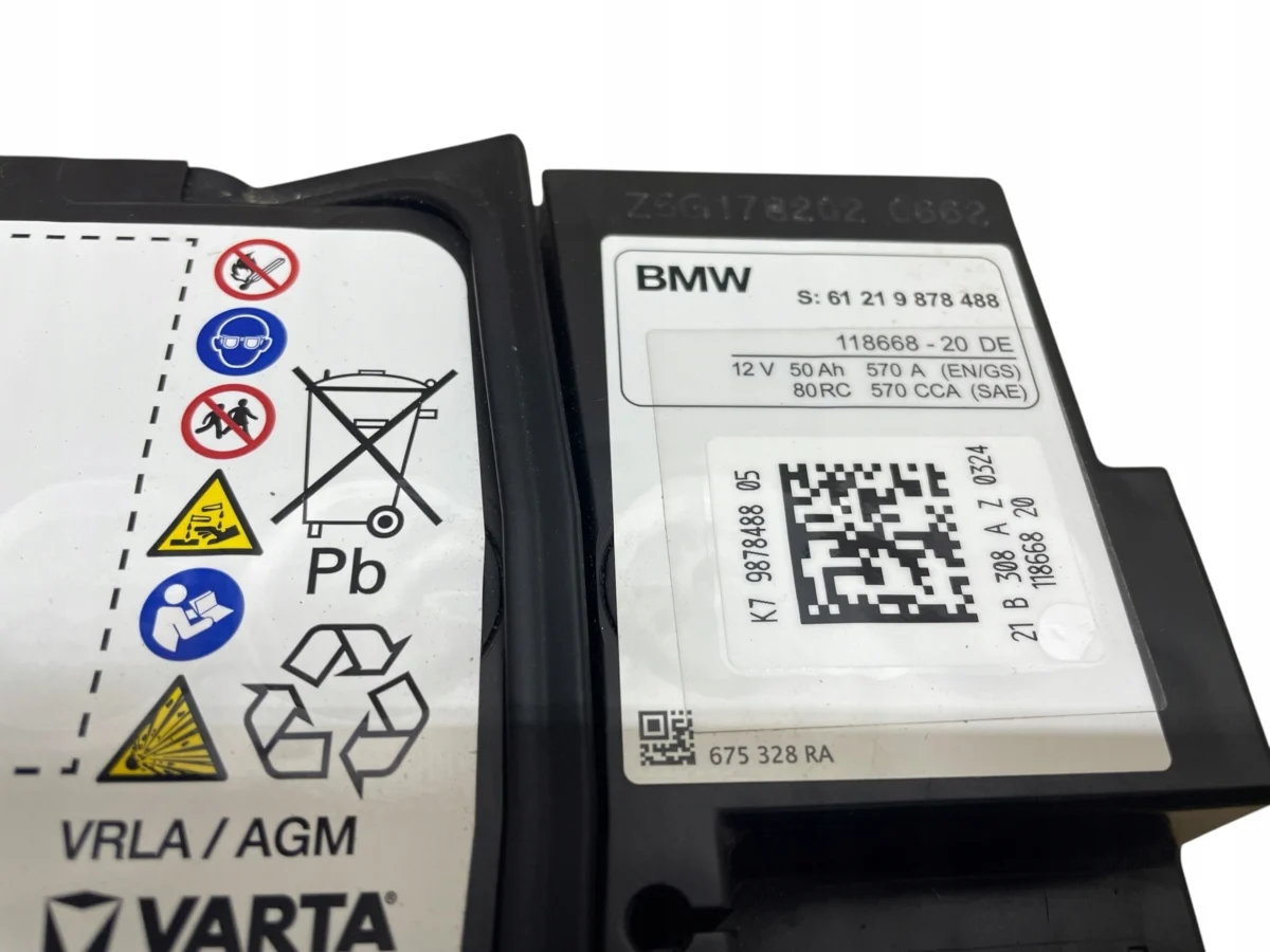 AKUMULATOR AGM START-STOP 12V 50AH 570A MINI 2021R ORYGINAŁ - obrazek 4