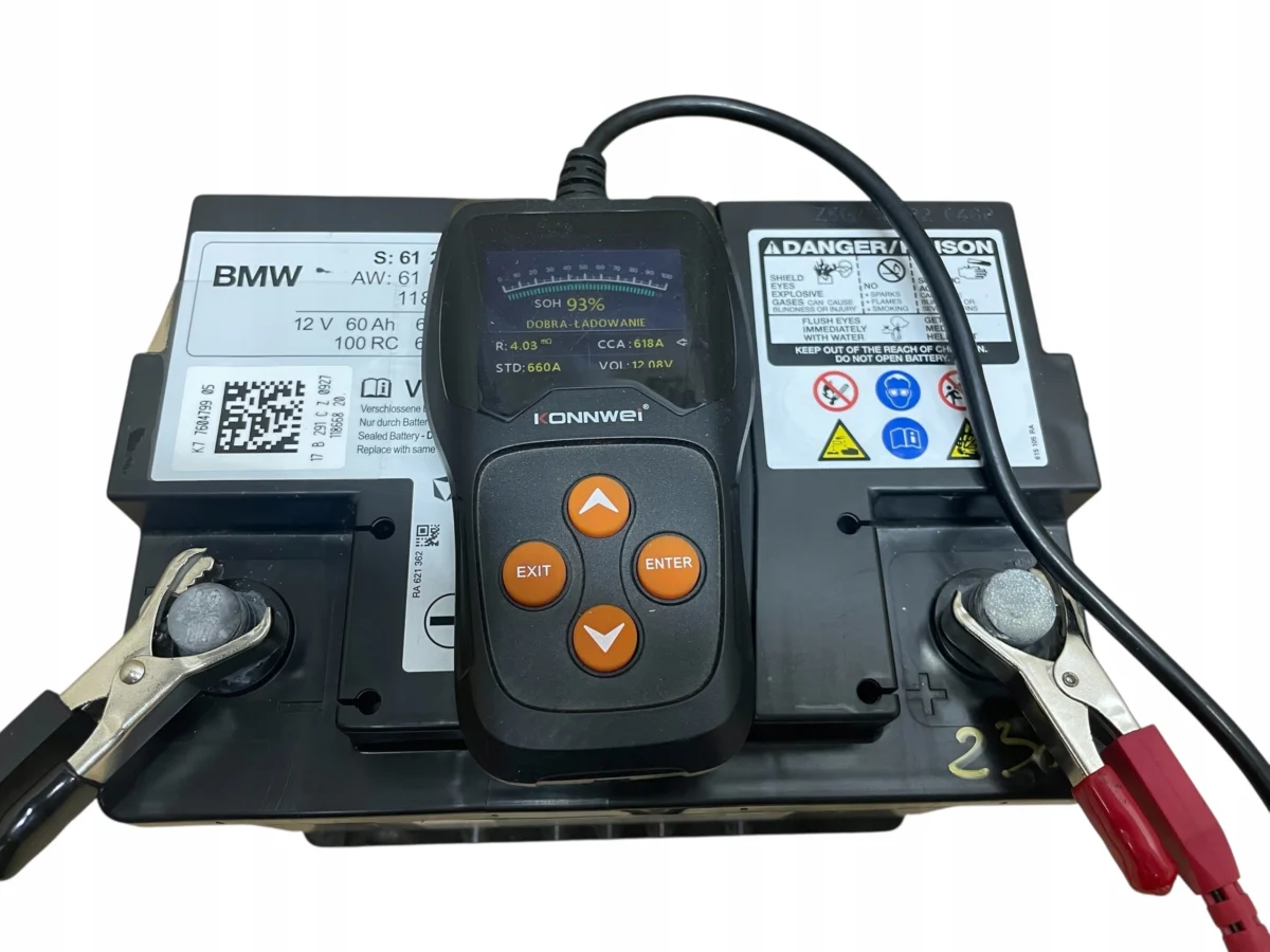 AKUMULATOR AGM START-STOP 12V 60AH 660AH BMW 2017R ORYGINAŁ - obrazek 5