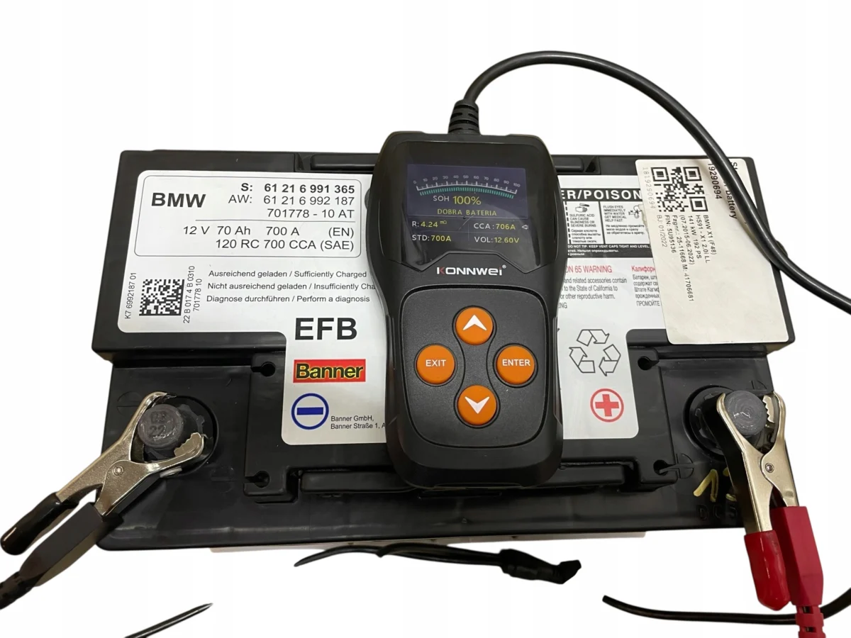AKUMULATOR EFB BANNER 12V 70AH 720A BMW 2022R ORYGINAŁ - obrazek 5