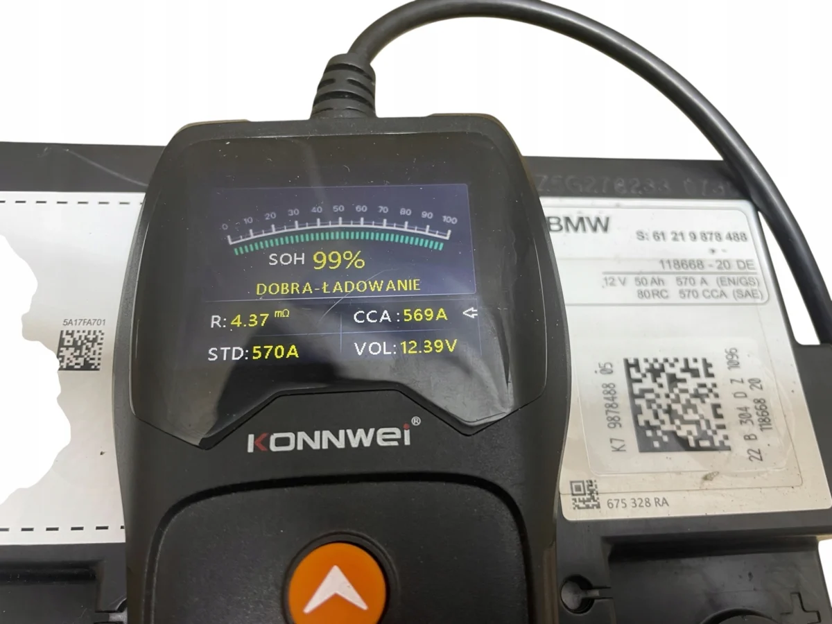 AKUMULATOR AGM START-STOP 12V 50AH 570A MINI 2022R ORYGINAŁ - obrazek 6