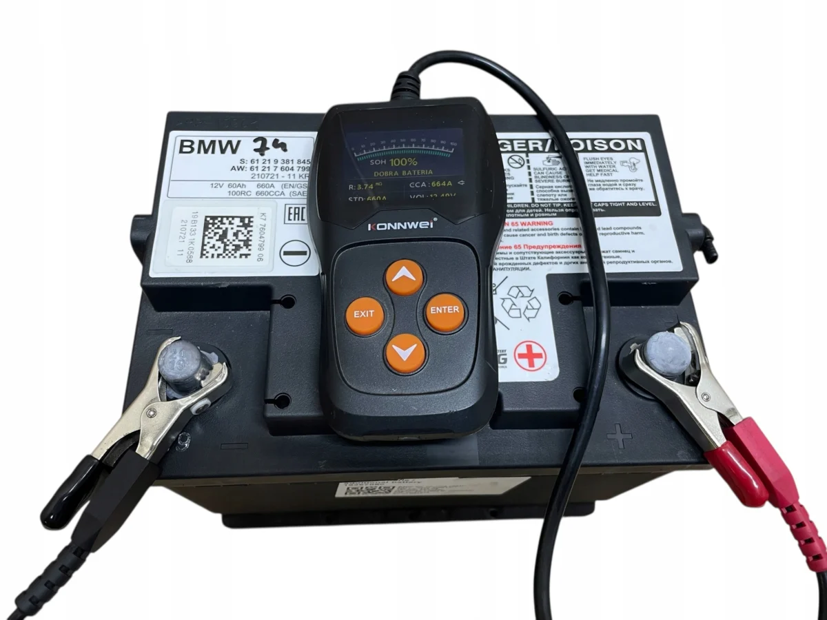 AKUMULATOR AGM START-STOP 12V 60AH 660AH BMW 2019R ORYGINAŁ - obrazek 5