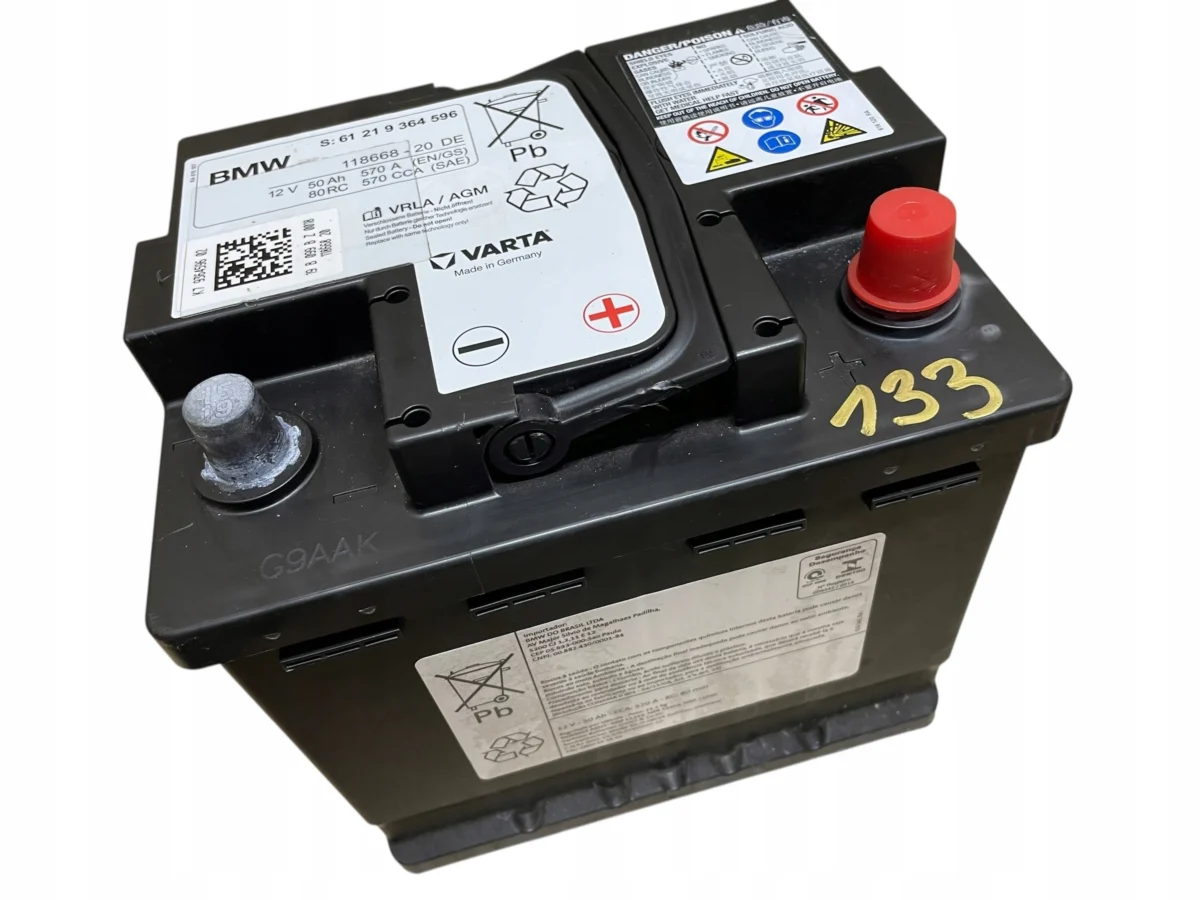 AKUMULATOR AGM START-STOP 12V 50AH 570A BMW / MINI 2019R ORYGINAŁ