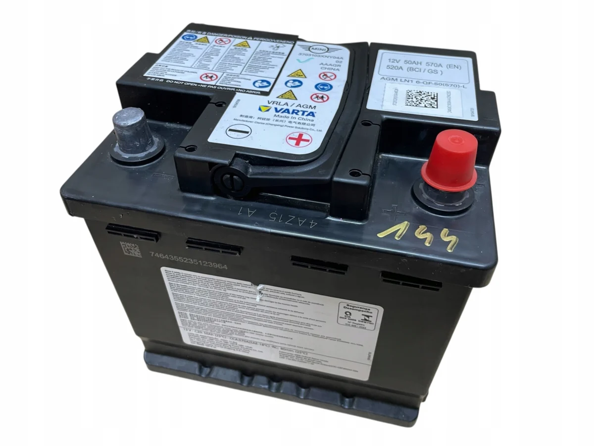 AKUMULATOR AGM START-STOP 12V 50AH 570A MINI 2024R ORYGINAŁ