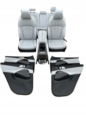 FOTELE KANAPA TUNEL TAPICERKI SKÓRA SILVERSTONE BMW X5 G05 LCI IDEAŁ EU