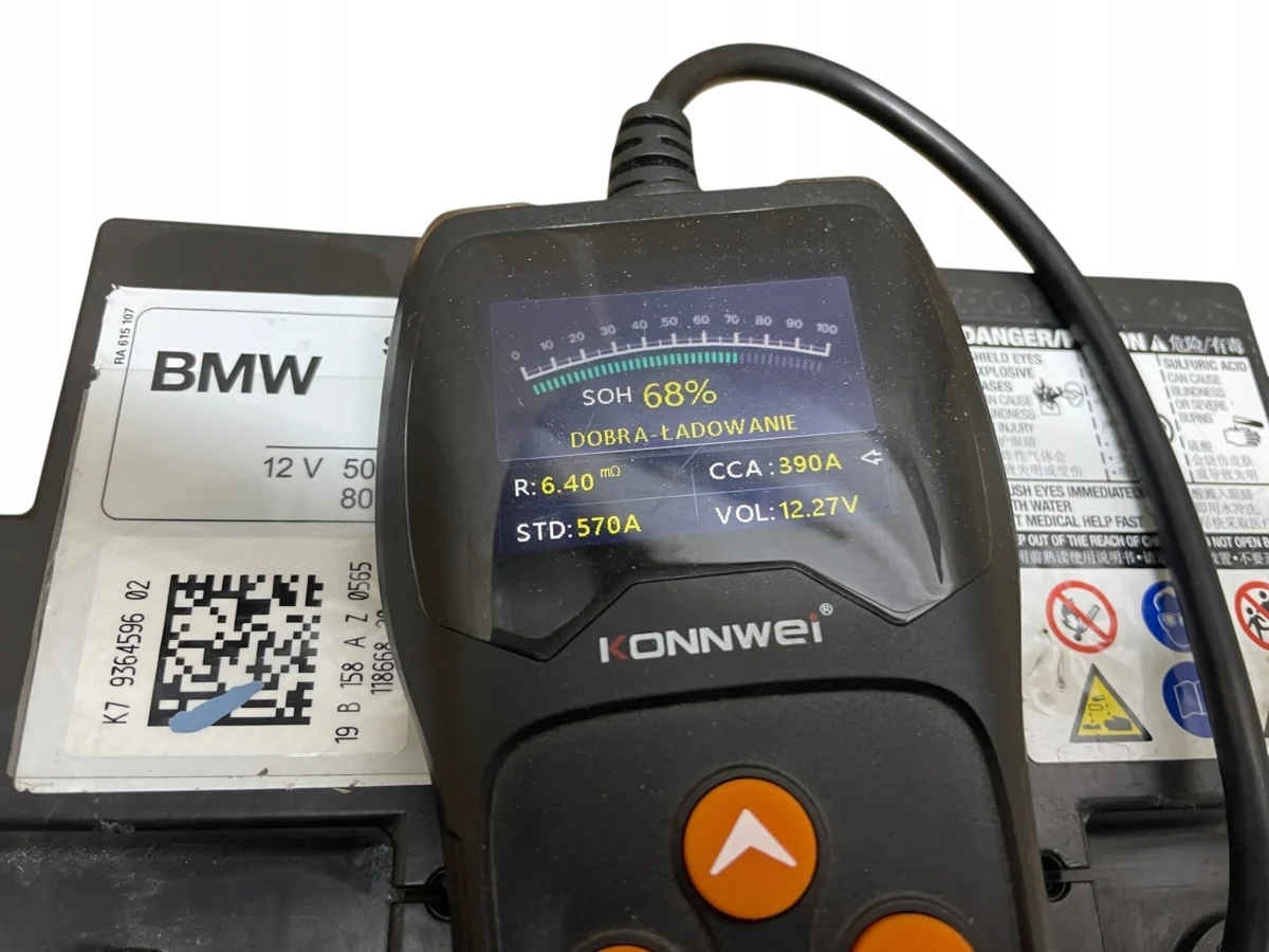 AKUMULATOR AGM START-STOP 12V 50AH 570A BMW / MINI 2019R ORYGINAŁ - obrazek 6