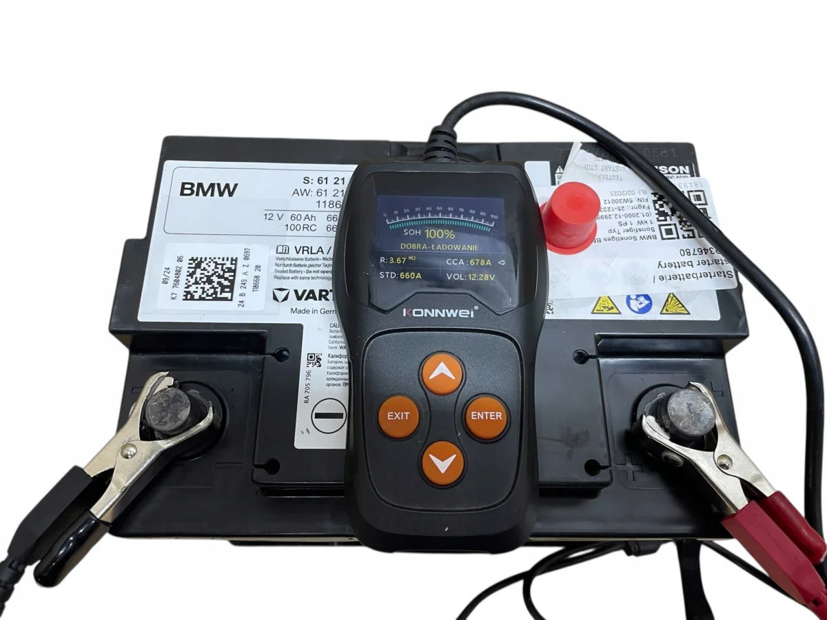 AKUMULATOR AGM START-STOP 12V 60AH 660AH BMW 2024R ORYGINAŁ - obrazek 4
