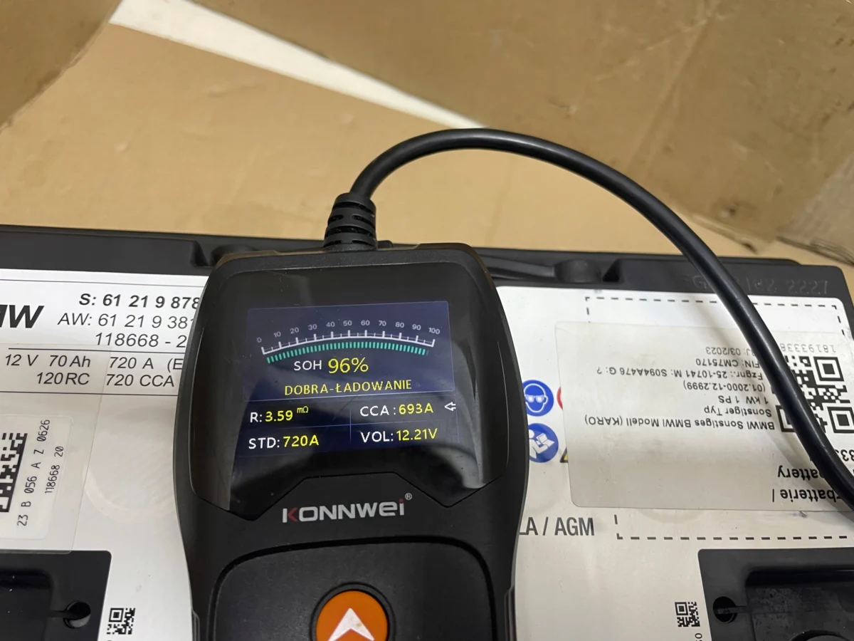 AKUMULATOR AGM START-STOP 12V 70AH 720A BMW 2023R ORYGINAŁ - obrazek 6