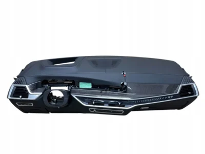 KONSOLA DESKA HEAD UP SKÓRA MERINO + NIĆ BMW X5 G05 X6 G06 X7 G07 LCI LIFT