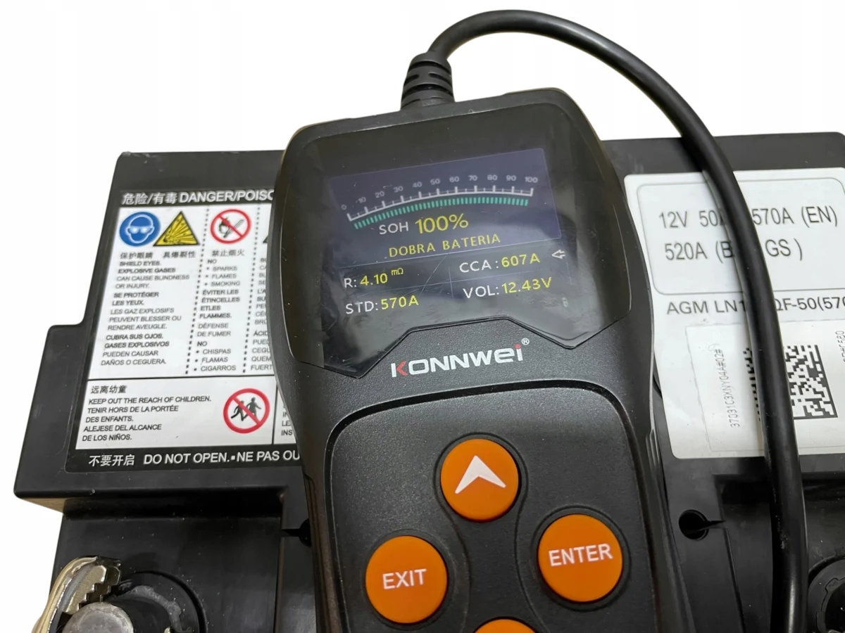 AKUMULATOR AGM START-STOP 12V 50AH 570A MINI 2024R ORYGINAŁ - obrazek 7