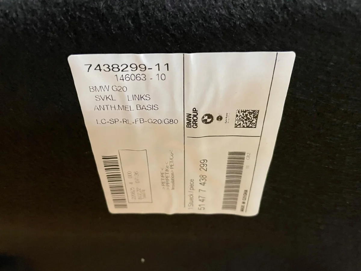 OBUDOWA BAGAŻNIKA LEWA BMW G20 2022R - obrazek 5