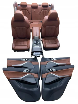 FOTELE KANAPA TUNEL TAPICERKI SKÓRA CARBON INDIVIDUAL BMW X5 G05 LCI EU