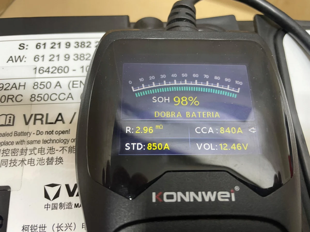 AKUMULATOR AGM START-STOP 12V 92AH 850A BMW 2021R ORYGINAŁ - obrazek 6