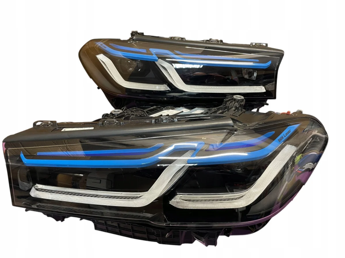 HEADLIGHTS FRONT LEFT + RIGHT LASER BLACK SHADOW BMW 5 G30 G31 LCI EUROPE
