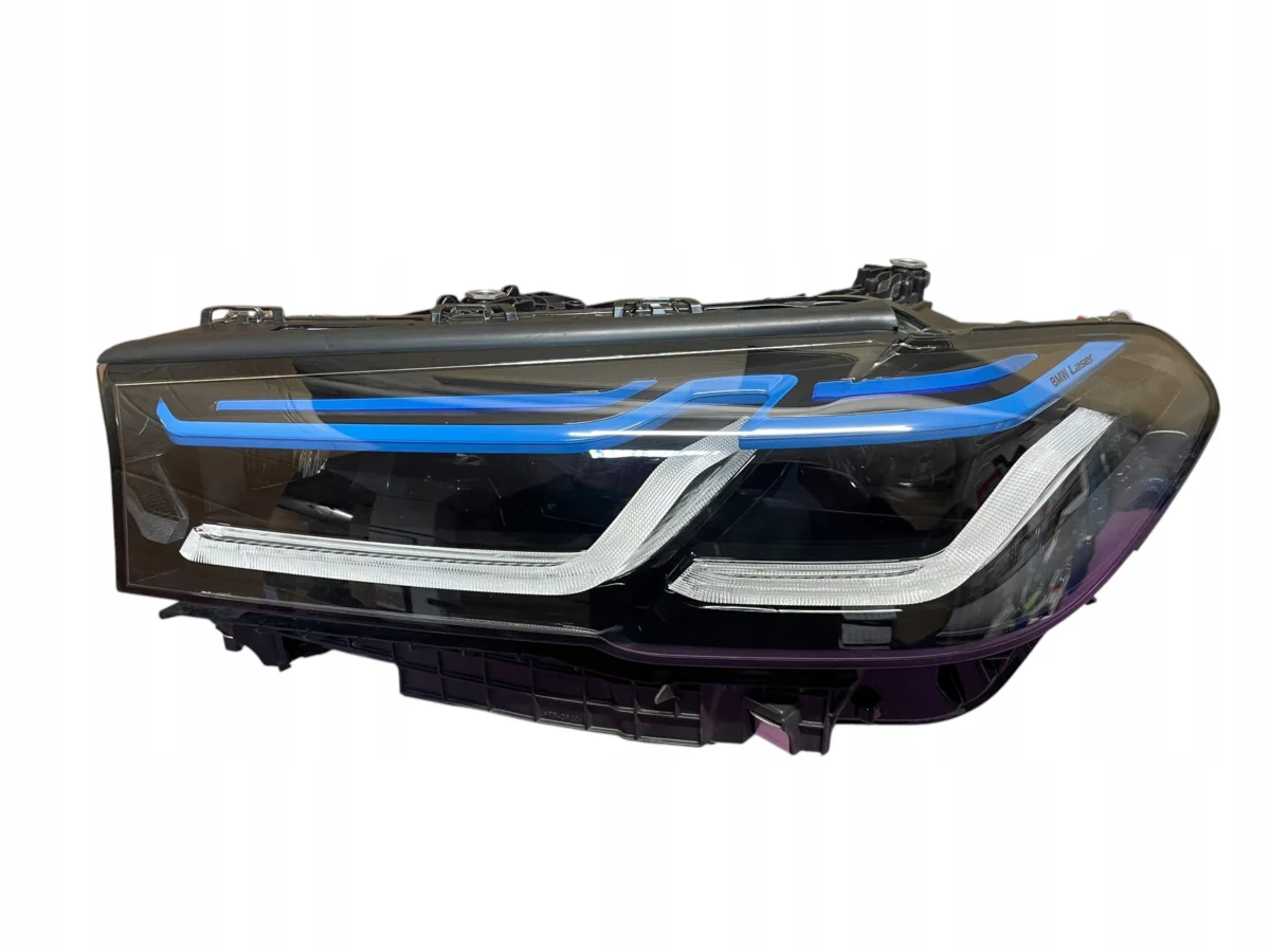 HEADLIGHTS FRONT LEFT + RIGHT LASER BLACK SHADOW BMW 5 G30 G31 LCI EUROPE - Image 11