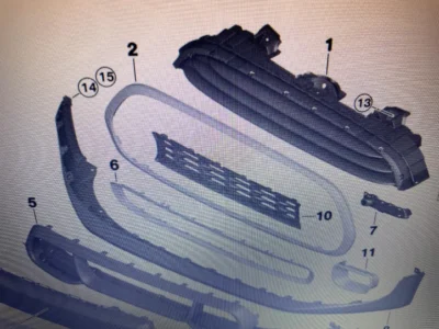 KRATKA OZDOBNA MASKI POKRYWY SILNIKA MINI F55 F56 F57 NOWA