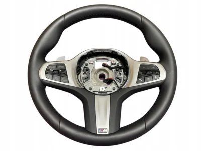 STEERING WHEEL LEATHER PADDLES HEATED M-PAKIET BMW X5 G05 X6 G06 X7 G07 LCI