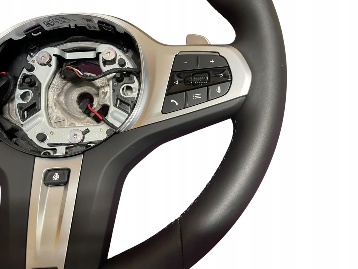 STEERING WHEEL LEATHER HEATED VIBRO M-PAKIET BMW 5 G30 LCI G01 G05 G06 MINT - Image 8