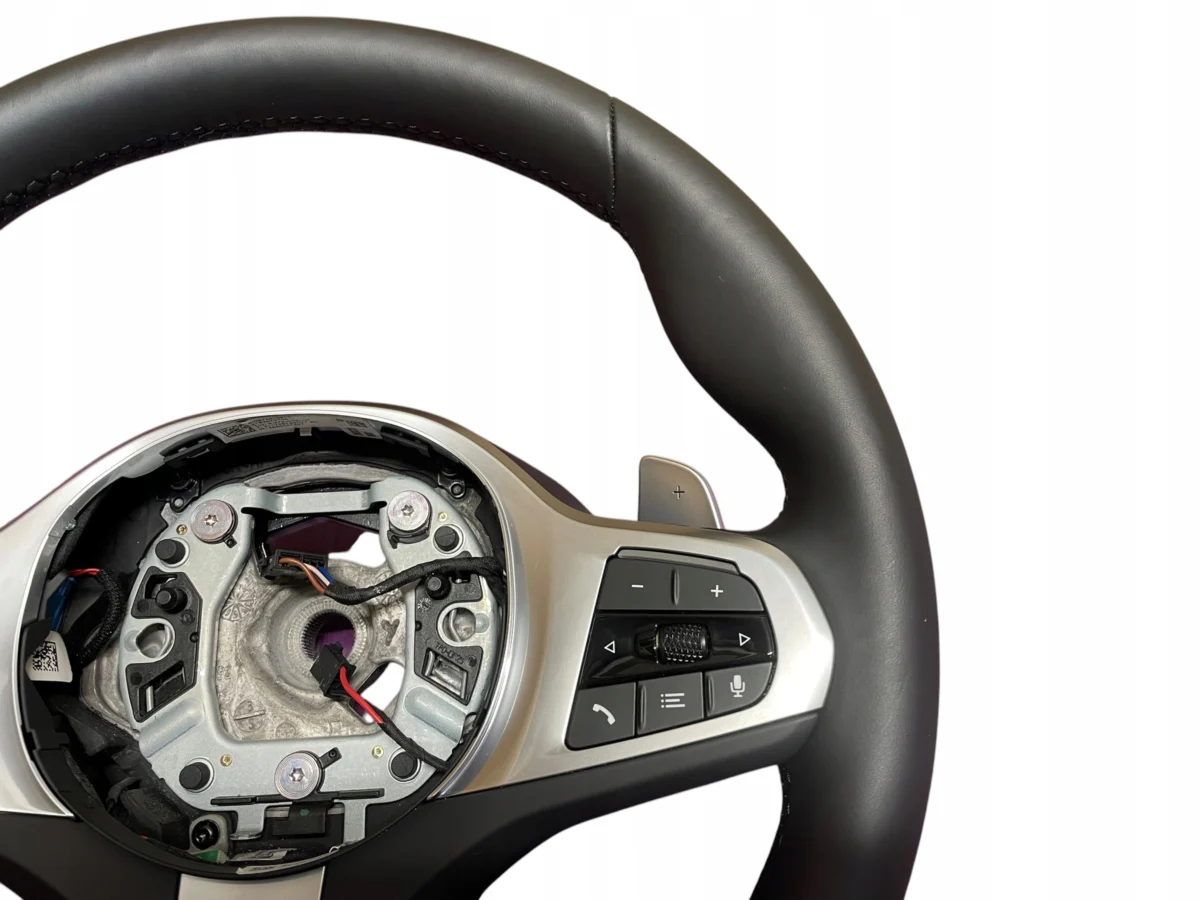STEERING WHEEL LEATHER HEATED VIBRO M-PAKIET BMW 5 G30 LCI G01 G05 G06 MINT - Image 7