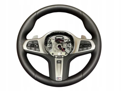 STEERING WHEEL LEATHER HEATED VIBRO M-PAKIET BMW 5 G30 LCI G01 G05 G06 MINT