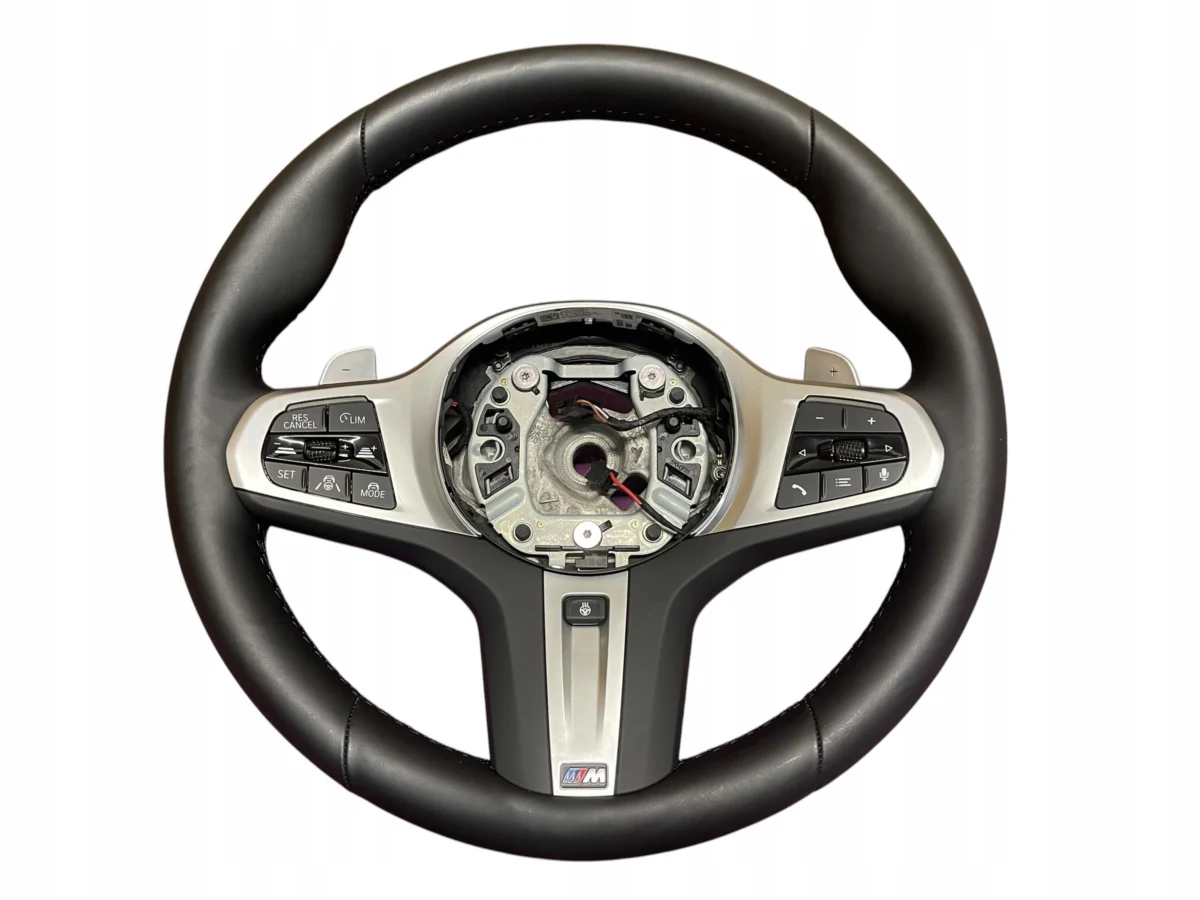 STEERING WHEEL LEATHER HEATED VIBRO M-PAKIET BMW 5 G30 LCI G01 G05 G06 MINT