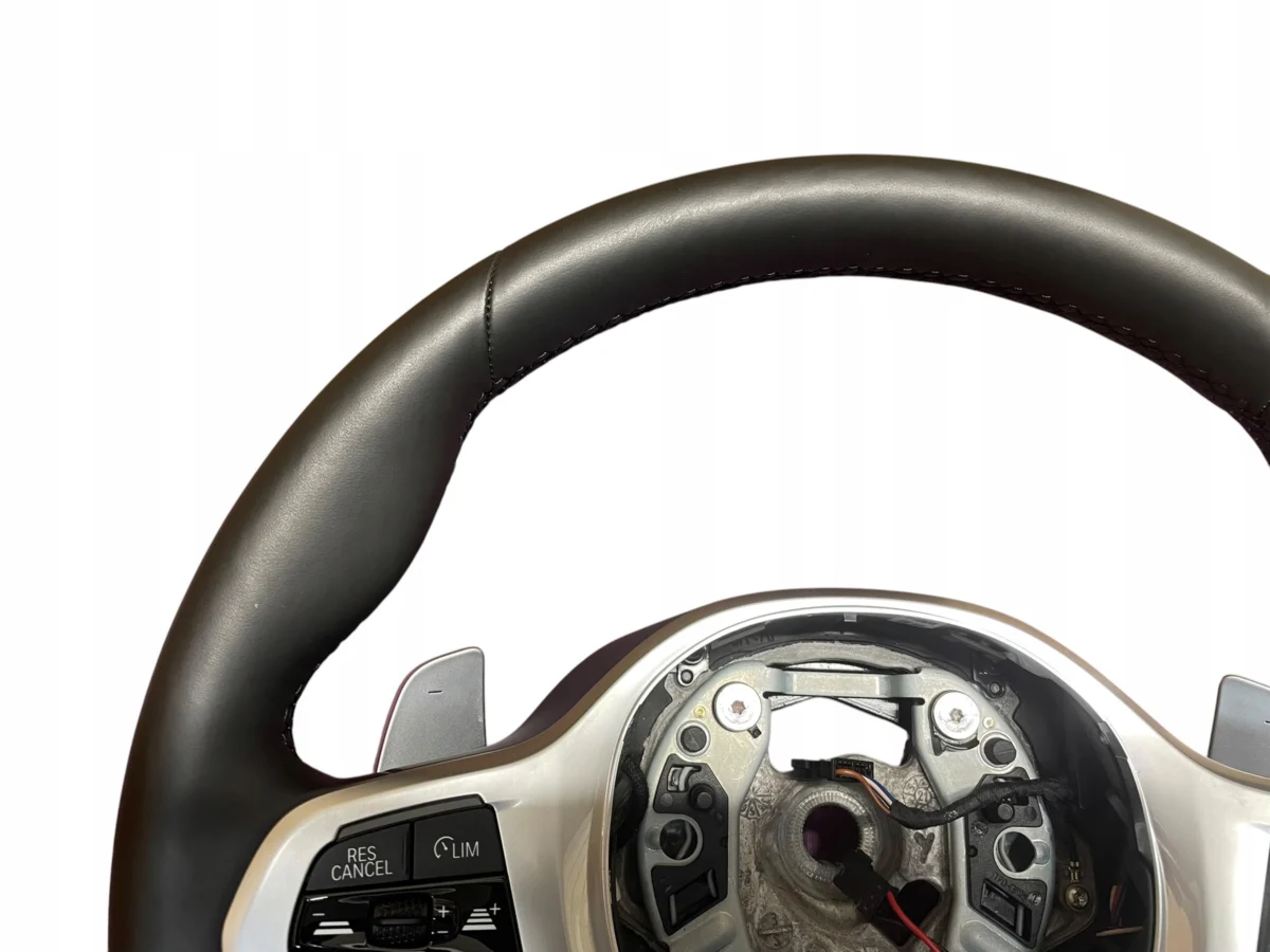 STEERING WHEEL LEATHER HEATED VIBRO M-PAKIET BMW 5 G30 LCI G01 G05 G06 MINT - Image 5