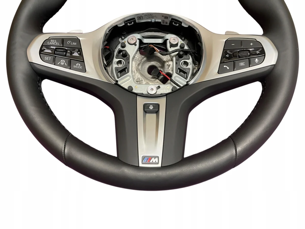STEERING WHEEL LEATHER HEATED VIBRO M-PAKIET BMW 5 G30 LCI G01 G05 G06 MINT - Image 2