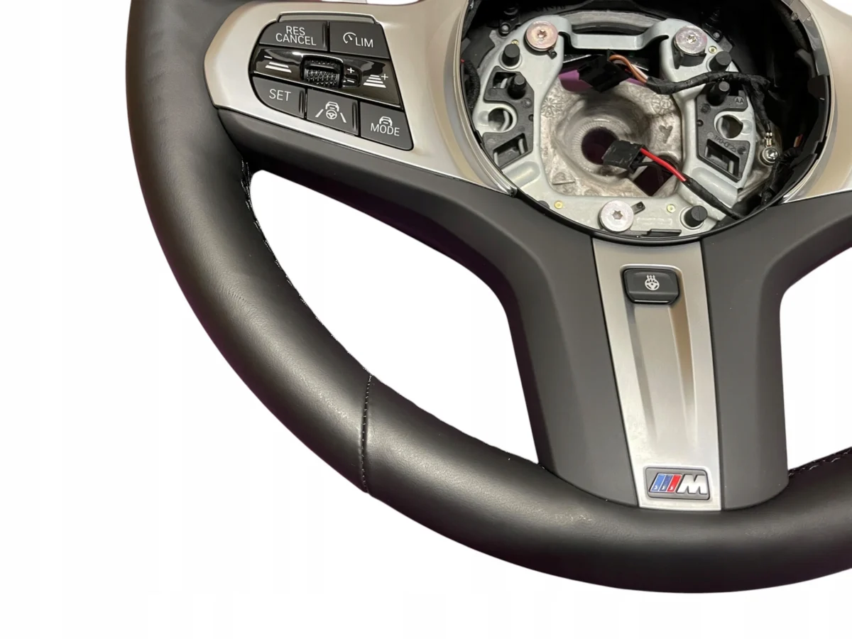 STEERING WHEEL LEATHER HEATED VIBRO M-PAKIET BMW 5 G30 LCI G01 G05 G06 MINT - Image 3